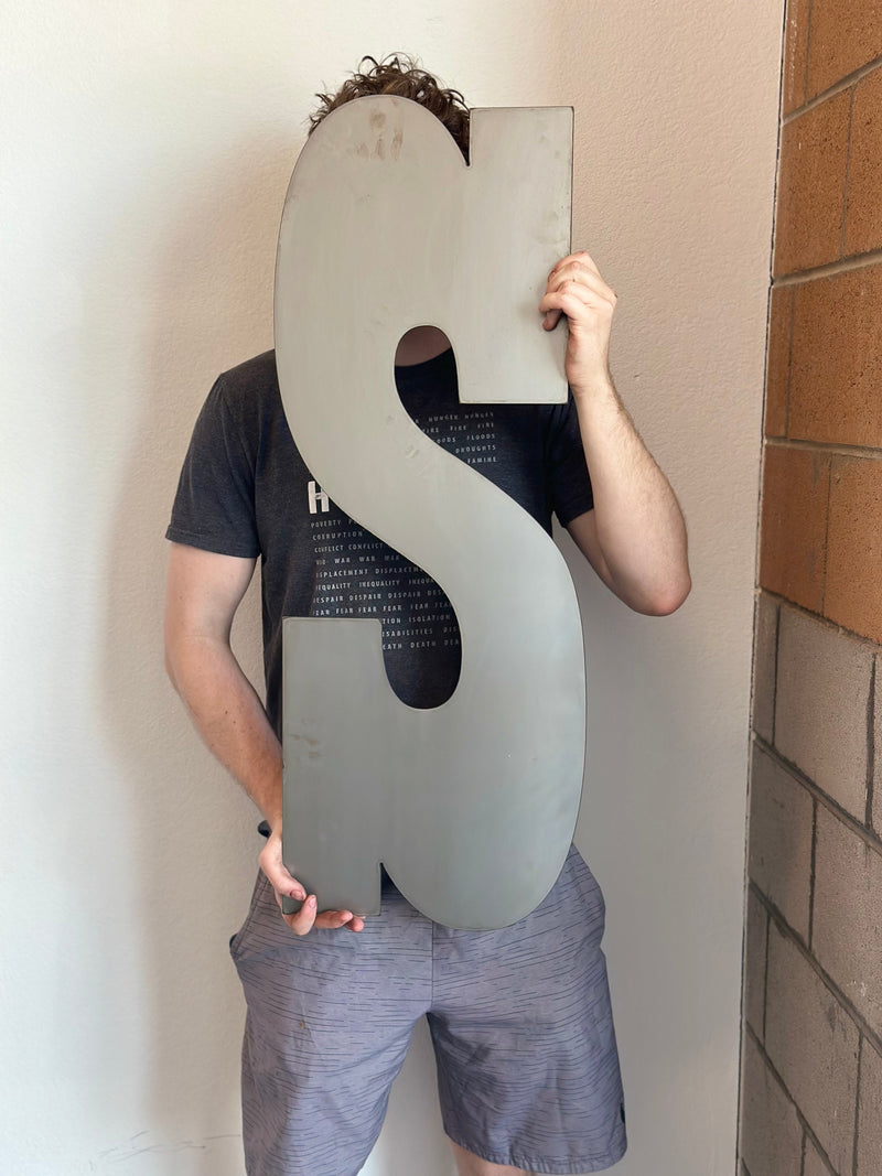 Oversized Metal Letters and Numbers - 36 inches - Playbill