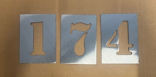 6 Inch Metal Letter and Number Stencils- Multiple Finish Options to choose from
