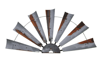 Large 47 Inch Rustic Windmill Half