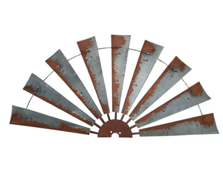 Large 60" Rustic Windmill Half