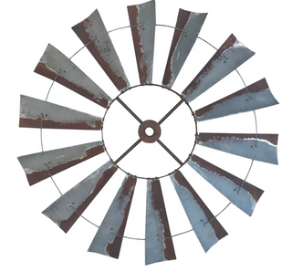 Large 60" Rustic Windmill Wall Decor