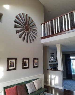 Large 60 Inch Rustic Windmill Decor