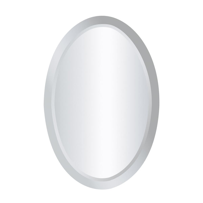 Clear Oval Wall Mirror
