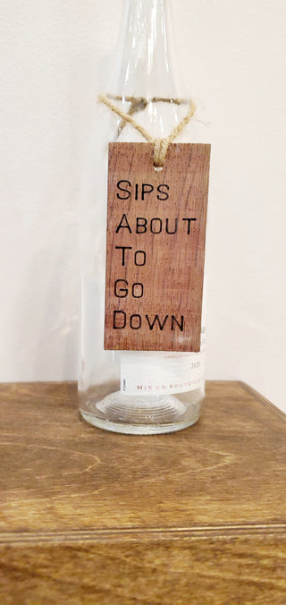 Wine-Stained Bottle Charms
