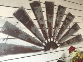 Large 60" Rustic Windmill Half