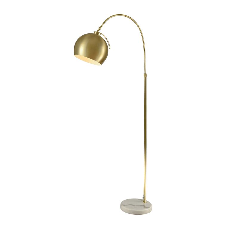 Large Floor Lamp with Brass Finish