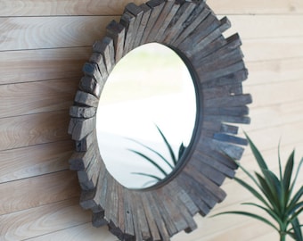 Wooden Farmhouse Mirror