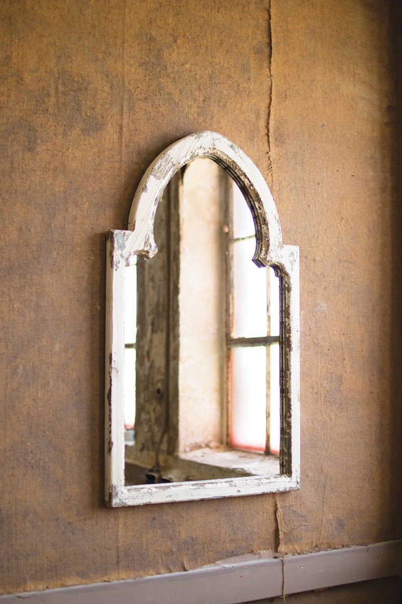 Distressed Farmhouse Wall Mirror