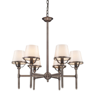 Sutton Place 25'' Wide 6-Light Chandeliers - Pewter