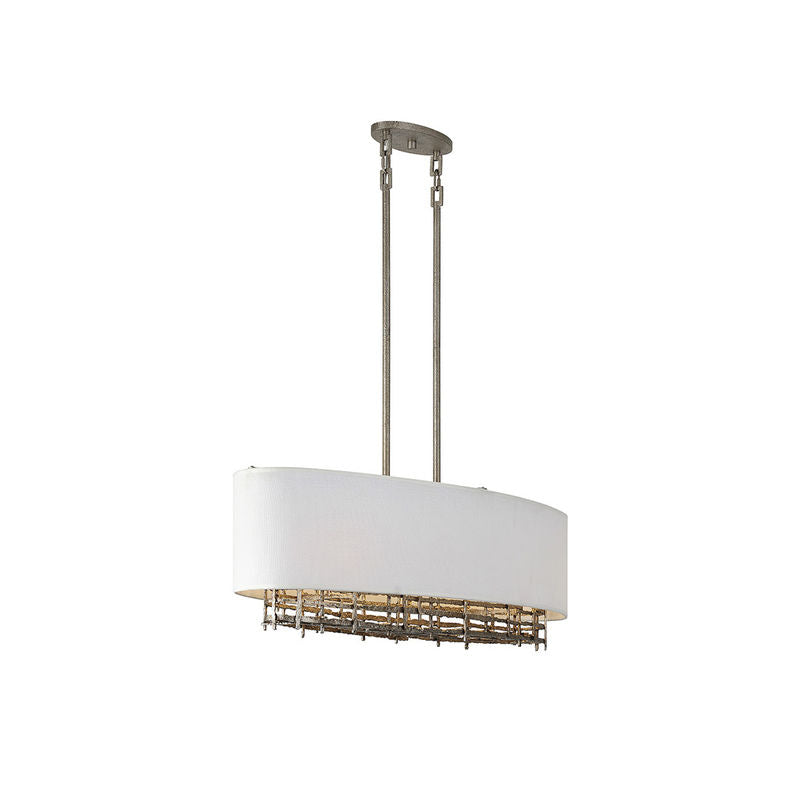 Cameo 4-Light Linear Chandelier in Campagne Luxe Campagne Luxe