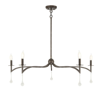 Laramie 5-Light Chandelier in Chelsea Walnut Chelsea Walnut