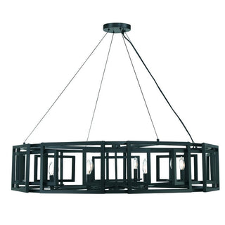 Radcliffe 8-Light Chandelier in Matte Black Matte Black