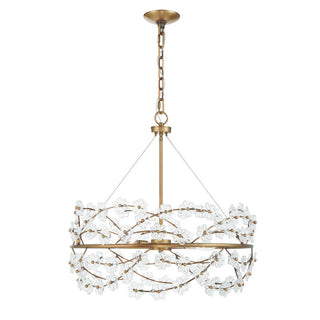 Camille 5-Light Chandelier in Warm Brass Warm Brass