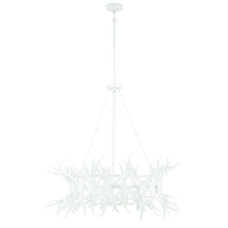 Daniels 8-Light Chandelier in Matte White Matte White