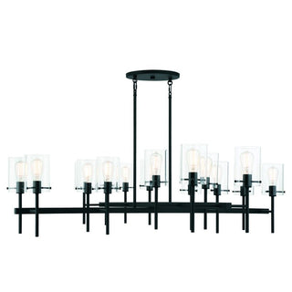 Vista 16-Light Chandelier in Matte Black Matte Black