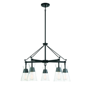 Lakewood 5-Light Chandelier in Matte Black Matte Black