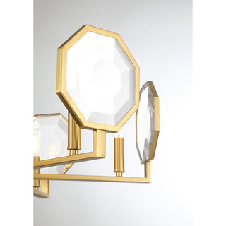 Leighton 6-Light Chandelier in Warm Brass