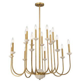 Oakhurst 16-Light Chandelier in Antique Gold