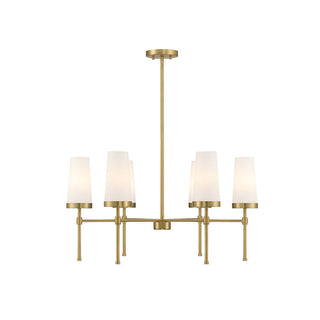 Haynes 6-Light Chandelier in Warm Brass Warm Brass