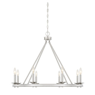 Middleton 8-Light Chandelier in Satin Nickel Satin Nickel