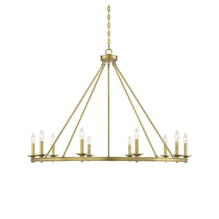 Middleton 10-Light Chandelier in Warm Brass Warm Brass