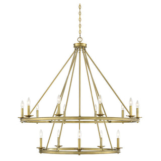 Middleton 15-Light Chandelier in Warm Brass Warm Brass