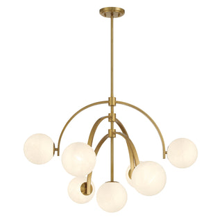 Marias 7-Light Chandelier in Warm Brass