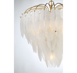 Boa 6-Light Chandelier in Warm Brass by Breegan Jane