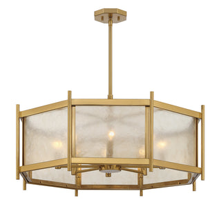 Jacobs 8-Light Chandelier in Warm Brass