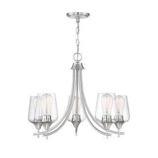 Octave 5-Light Chandelier in Satin Nickel Satin Nickel