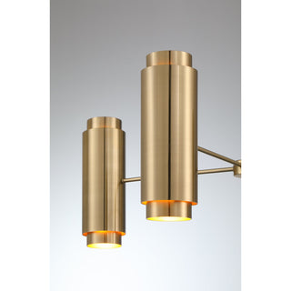 Lio 8-Light Chandelier in Noble Brass by Breegan Jane