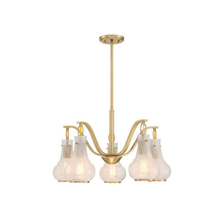 Adams 5-Light Chandelier in Warm Brass Warm Brass