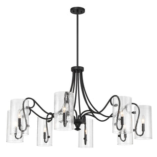 Calgary 8-Light Chandelier in Matte Black