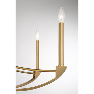 Preserve 8-Light Chandelier in Warm Brass