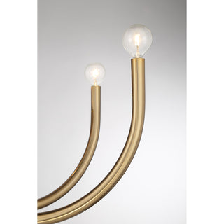 Sorrento 8-Light Chandelier in Noble Brass