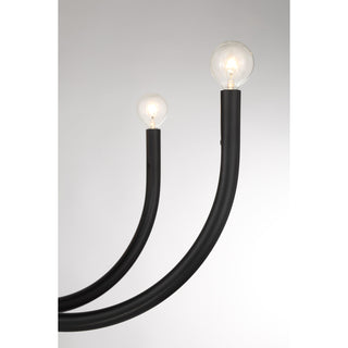 Sorrento 8-Light Chandelier in Matte Black