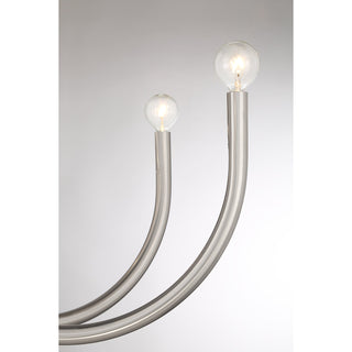 Sorrento 8-Light Chandelier in Satin Nickel