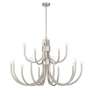 Sorrento 15-Light Chandelier in Satin Nickel