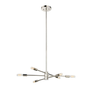 Lyrique 6-Light Chandelier in Polished Nickel Polished Nickel