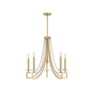 Helen 5-Light Chandelier in Warm Brass Warm Brass