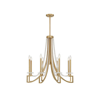 Helen 8-Light Chandelier in Warm Brass Warm Brass