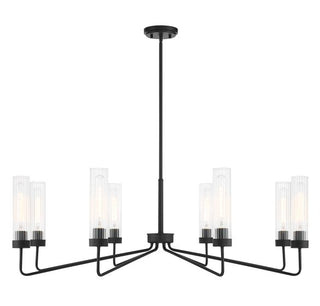 Baker 8-Light Chandelier in Matte Black