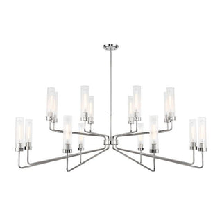 Baker 16-Light Chandelier in Polished Nickel