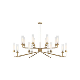 Baker 16-Light Chandelier in Warm Brass Warm Brass