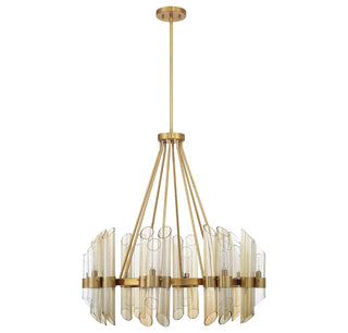 Biltmore 8-Light Chandelier in Warm Brass