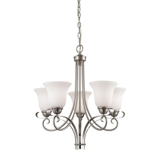 Brighton 22'' Wide 5-Light Chandeliers - Brushed Nickel