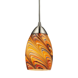 Vortex 4'' Wide 1-Light Pendant - Satin Nickel