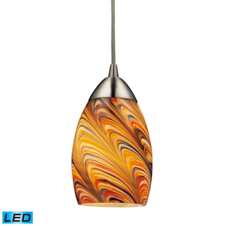 Vortex 4'' Wide 1-Light Pendant - Satin Nickel (LED)