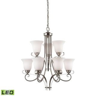 Brighton 25'' Wide 9-Light Chandeliers - Brushed Nickel