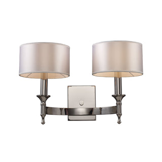 Pembroke 12'' High 2-Light Sconce - Polished Nickel